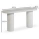 Darcy White Oval Outdoor Concrete Top Console Table