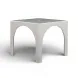Tomlin Cream Performance Fabric 35" Square Game Table