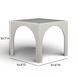 Tomlin Cream Performance Fabric 35" Square Game Table