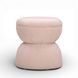 Tomlin Light Pink Performance Chenille Upholstered Round Game Ottoman