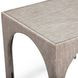 Tomlin Beige Performance Fabric 35" Square Game Table and Round Ottoman Set of 2