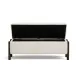 Abby Cream Upholstered Storage Accent Bench