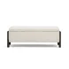 Abby Cream Upholstered Storage Accent Bench