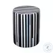 Taurus Ceramic And Modern Stripes Print Stool