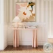 Titan Peach Rose Glossy Console Table