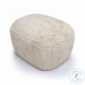Britt Natural Vegan Shearling Ottoman