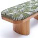 Ollie Olive Green Leopard Jacquard Bench