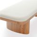 Ollie White Performance Boucle Large Bench