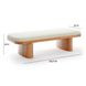 Ollie White Performance Boucle Large Bench