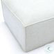 Mindy Cream Chenille Basketweave Square Ottoman