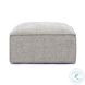 Mindy Taupe Chenille Basketweave Square Ottoman