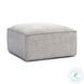 Mindy Taupe Chenille Basketweave Square Ottoman