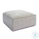Mindy Taupe Chenille Basketweave Square Ottoman
