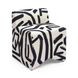 Pippa Black Brushstroke Print Stool