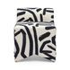 Pippa Black Brushstroke Print Stool