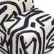 Pippa Black Brushstroke Print Stool