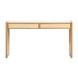 Paige Natural Oak 56" Console Desk with 2 Drawers