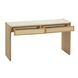 Paige Natural Oak 56" Console Desk with 2 Drawers