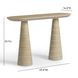 Sandra Travertine 47" Outdoor Console Table
