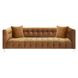 Bea Cognac Velvet 91" Sofa