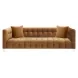 Bea Cognac Velvet 91" Sofa