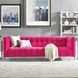 Bea Pink Velvet 91" Sofa