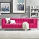Bea Pink Velvet 91" Sofa