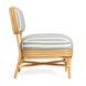 Dorine Mint Green and White Performance Fabric Upholstered Accent Chair