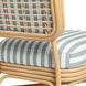 Dorine Mint Green and White Performance Fabric Upholstered Accent Chair