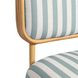 Dorine Mint Green and White Performance Fabric Upholstered Accent Chair