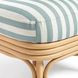 Dorine Mint Green and White Performance Fabric Upholstered Accent Chair