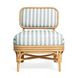 Dorine Mint Green and White Performance Fabric Upholstered Accent Chair