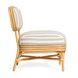 Dorine Khaki and White Performance Fabric Upholstered Accent Chair