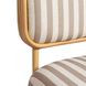 Dorine Khaki and White Performance Fabric Upholstered Accent Chair