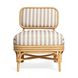 Dorine Khaki and White Performance Fabric Upholstered Accent Chair