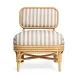 Dorine Khaki and White Performance Fabric Upholstered Accent Chair