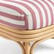 Dorine Cherry and White Performance Fabric Upholstered Accent Chair