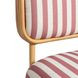 Dorine Cherry and White Performance Fabric Upholstered Accent Chair