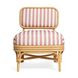 Dorine Cherry and White Performance Fabric Upholstered Accent Chair