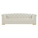 Farah Cream Velvet 92" Sofa by Inspire Me Home Decor