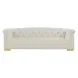 Farah Cream Velvet 92" Sofa by Inspire Me Home Decor