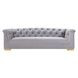 Farah Grey Velvet 92" Sofa by Inspire Me Home Decor