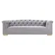 Farah Grey Velvet 92" Sofa by Inspire Me Home Decor