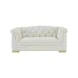 Farah Cream Velvet 69" Loveseat by Inspire Me Home Decor