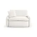 Rachelle Cream Velvet Lounge Chair