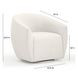 Jordan Cream Velvet Swivel Chair