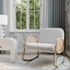 Bonney Cream Performance Fabric Rocking Chair