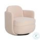 Wolfie Light Blush Velvet Swivel Chair