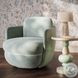 Wolfie Mint Green Velvet Swivel Chair