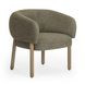 Foxy Olive Green Performance Fabric Accent Chair